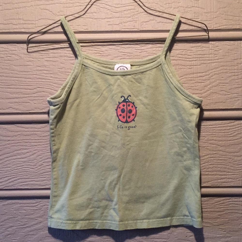 Life Is Good ladybug 🐞 girls size 10 tank CUTE!